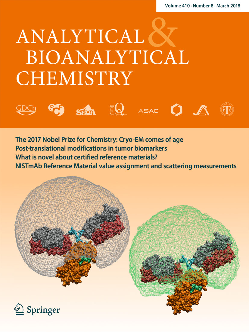 The cover of Analytical and Bioanalytical Chemistry NISTmAb Feature Series